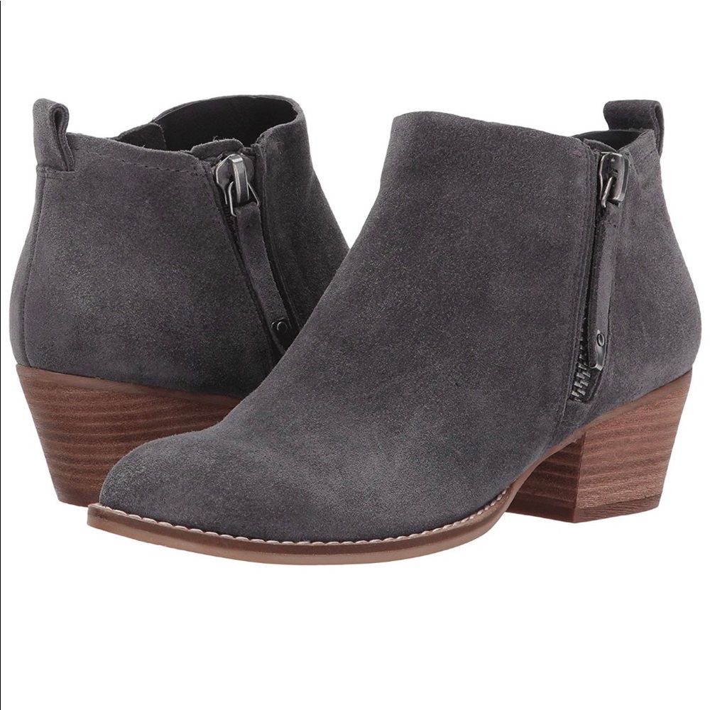 Dolce Vida Saidi Anthracite Suede Booties